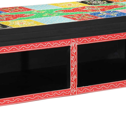 Meuble TV vidaXL avec étagère Multicolore 80 x 30 x 22 cm Bois d'ingénierie