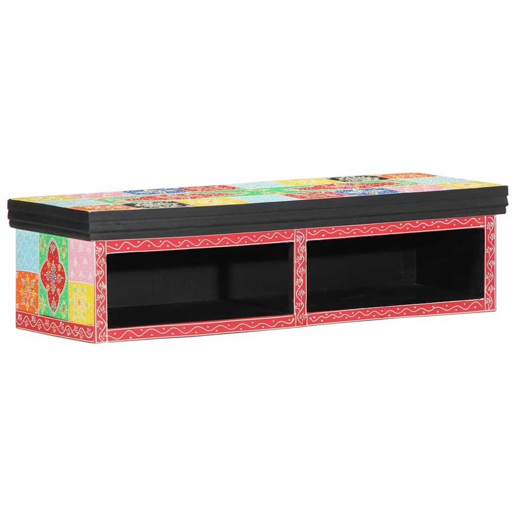 Meuble TV vidaXL avec étagère Multicolore 80 x 30 x 22 cm Bois d'ingénierie