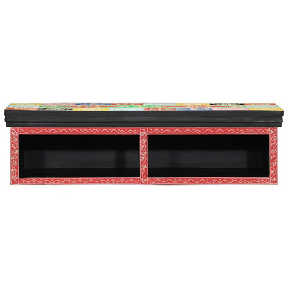Meuble TV vidaXL avec étagère Multicolore 80 x 30 x 22 cm Bois d'ingénierie