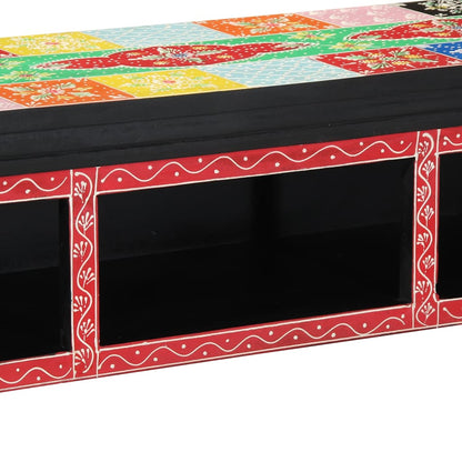 vidaXL Meuble TV avec étagère Multi-couleurs 100 x 30 x 22 cm Bois d'ingénierie