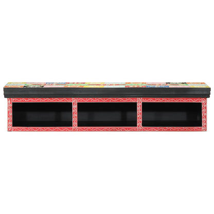vidaXL Meuble TV avec étagère Multi-couleurs 100 x 30 x 22 cm Bois d'ingénierie