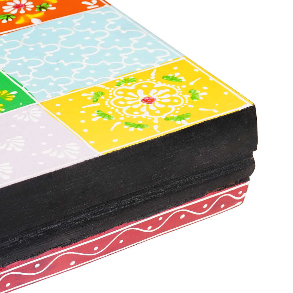 vidaXL Wandregale Mehrfarbig 100 x 20 x 6 cm Massivholz Mango