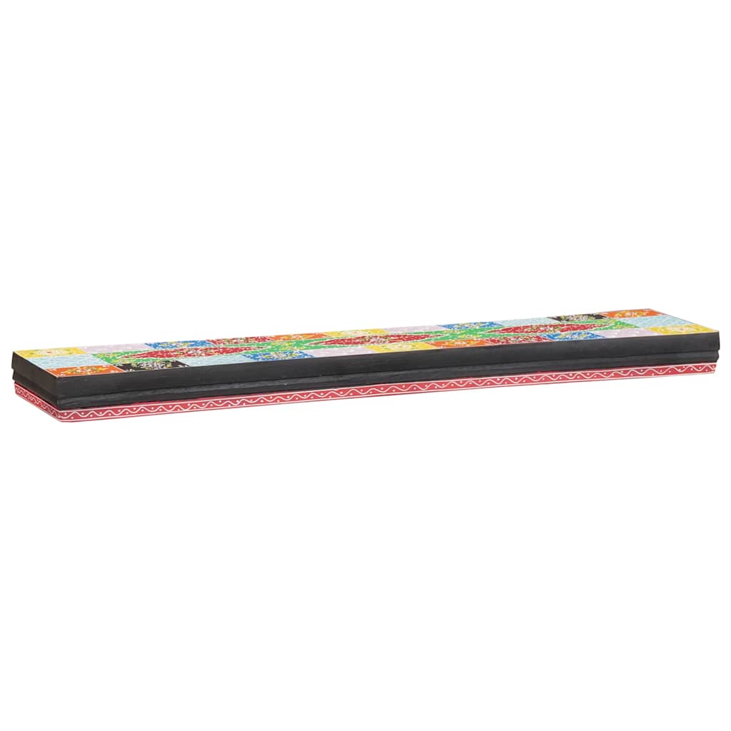 vidaXL Wandregale Mehrfarbig 100 x 20 x 6 cm Massivholz Mango