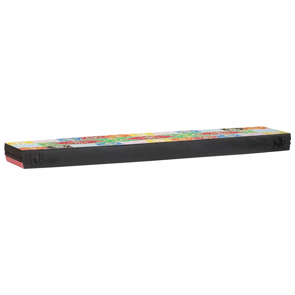 vidaXL Wandregale Mehrfarbig 100 x 20 x 6 cm Massivholz Mango