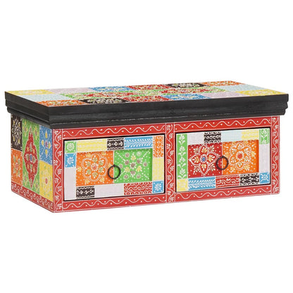 vidaXL TV-Schränk Mehrfarbig 60 x 30 x 24 cm Massivholz Mango