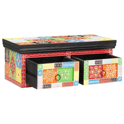 vidaXL TV-Schränk Mehrfarbig 60 x 30 x 24 cm Massivholz Mango