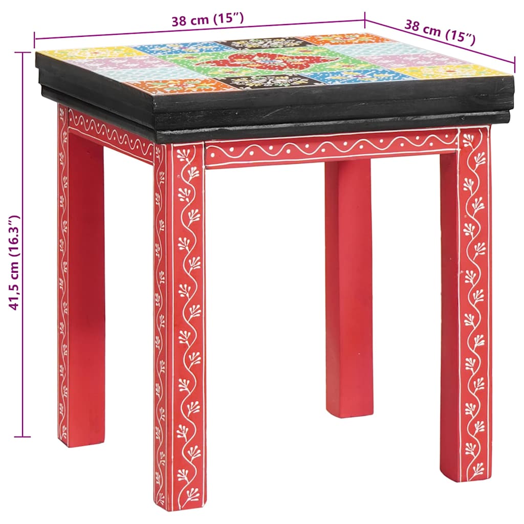 vidaXL Beistelltisch 2 pcs Mehrfarbig