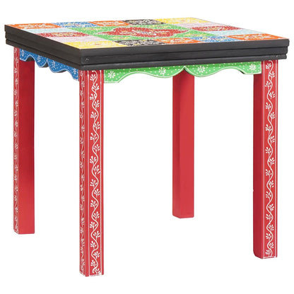 vidaXL Quadratischer Tisch 3 pcs Mehrfarbig