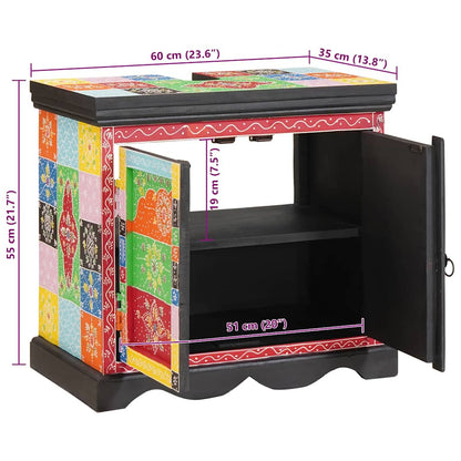 vidaXL Waschbeckenunterschrank Braun 60 x 35 x 55 cm Massivholz Mango