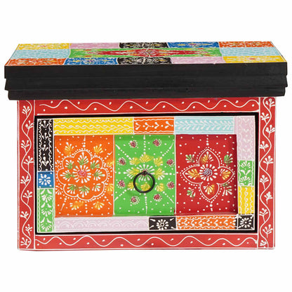 vidaXL Nachttisch mit Schubladen Mehrfarbig 40 x 30 x 28 cm