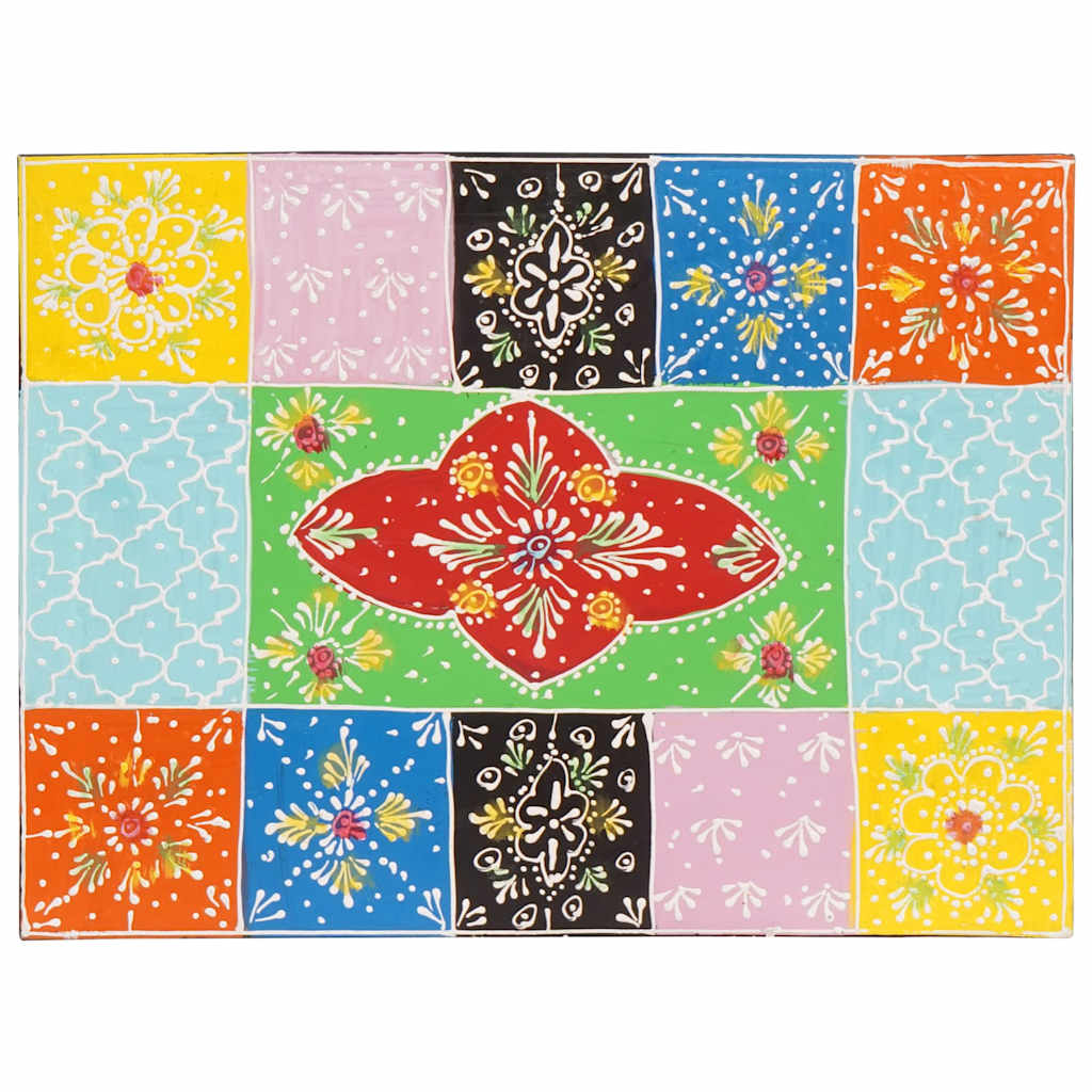 vidaXL Nachttisch mit Schubladen 2 pcs Mehrfarbig 40 x 30 x 28 cm