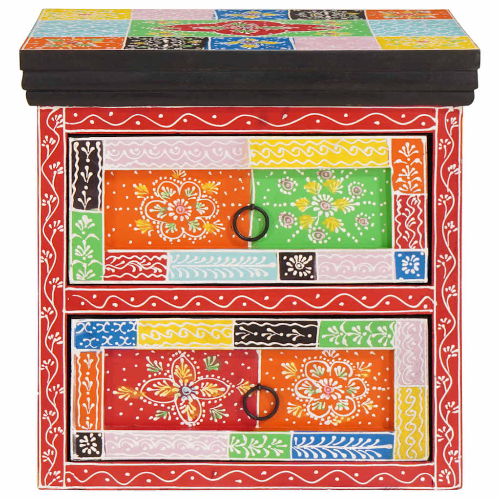 vidaXL Nachttisch mit Schubladen Mehrfarbig 40 x 30 x 40 cm