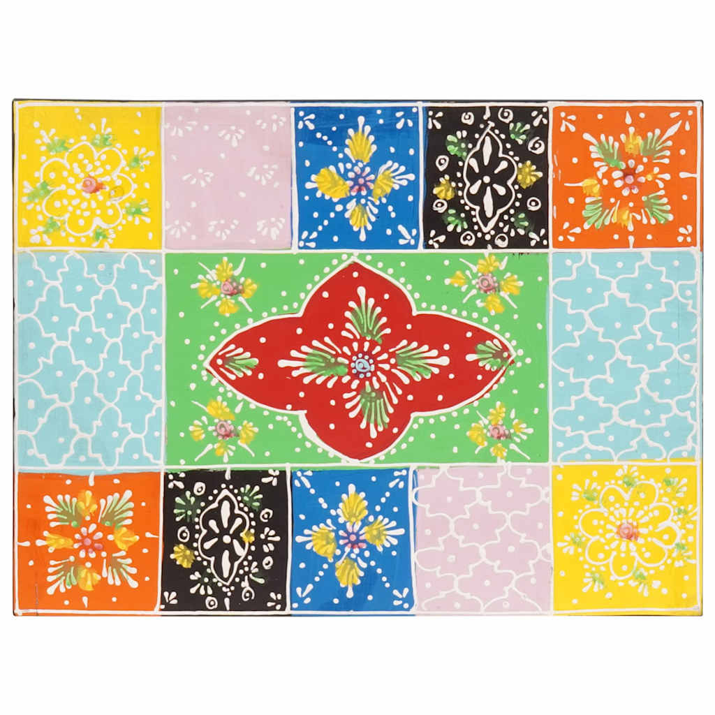 vidaXL Nachttisch mit Schubladen 2 pcs Mehrfarbig 40 x 30 x 40 cm