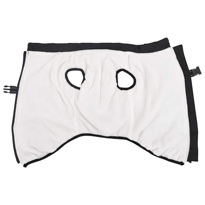 Hundemantel mit Geschirr Wasserdicht Reflektierend Schwarz L48