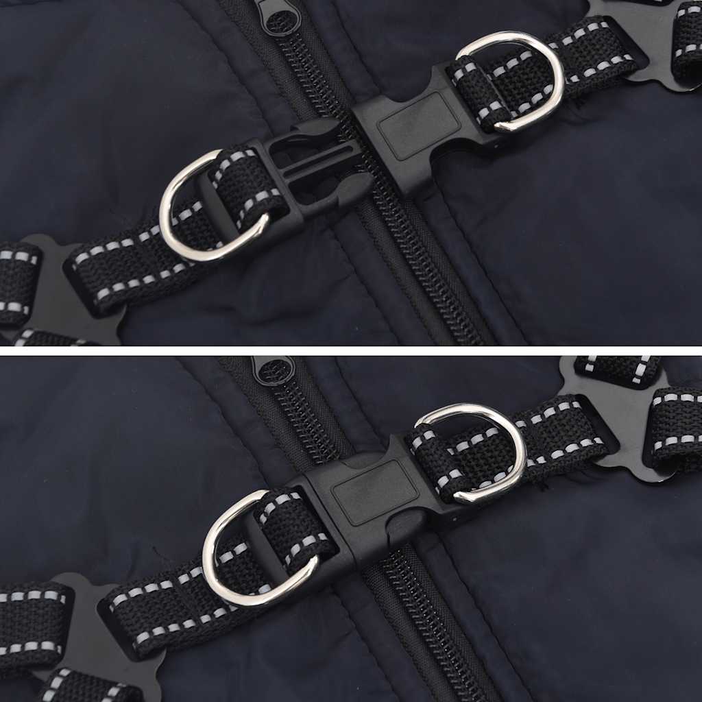 Hundemantel Geschirr Wasserdicht Reflektierend Marineblau L28