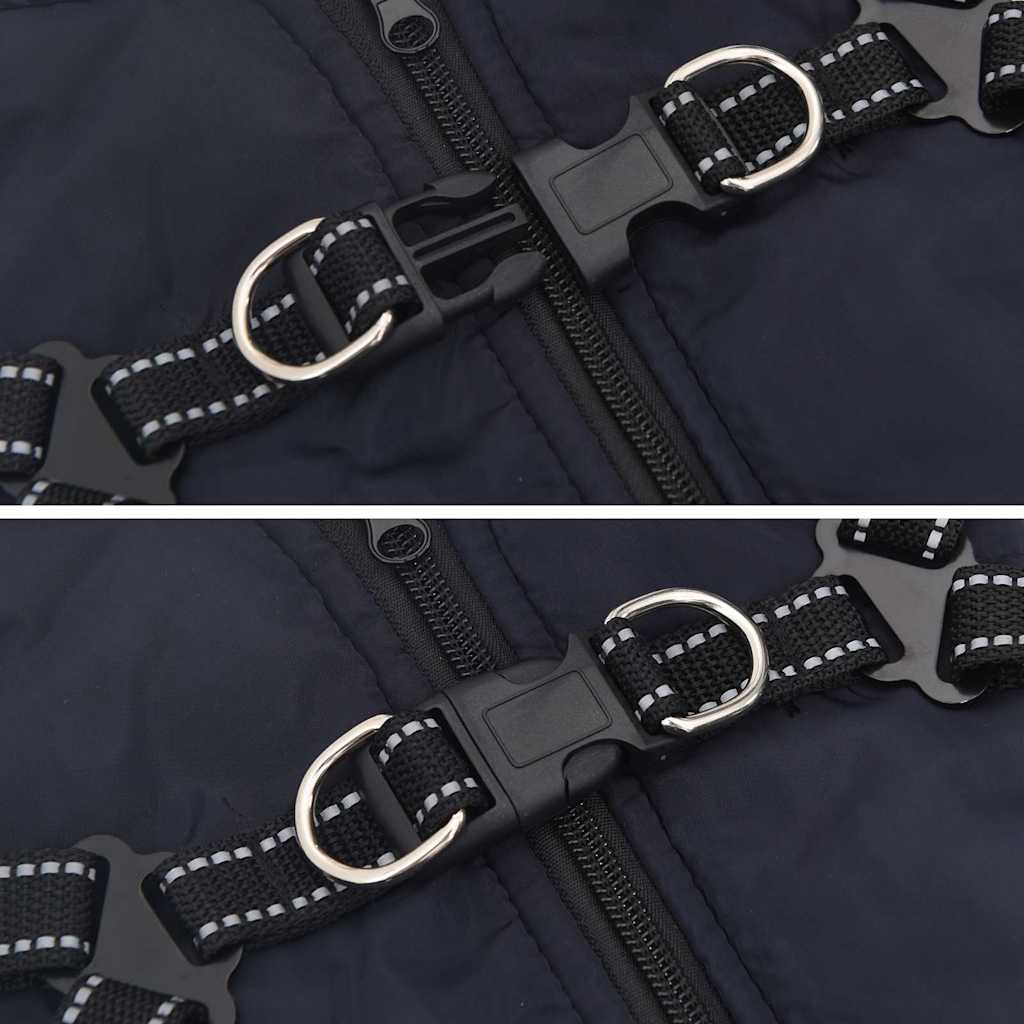 Hundemantel Geschirr Wasserdicht Reflektierend Marineblau L36