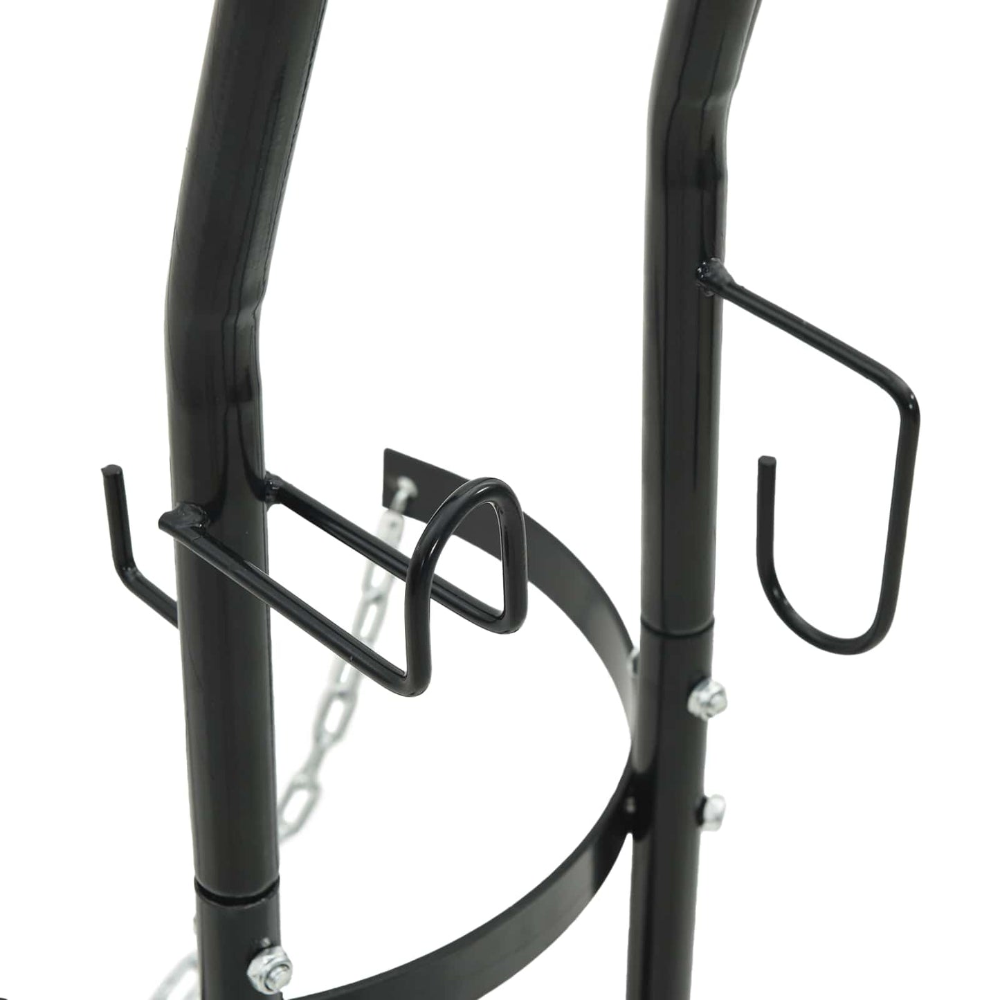 Handwagen Schwarz und Rot 49 x 49 x 101 cm Stahl