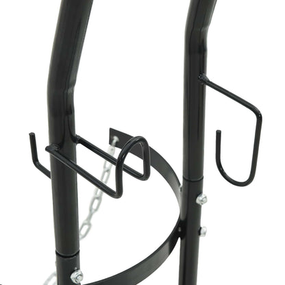 Handwagen Schwarz und Rot 49 x 49 x 101 cm Stahl