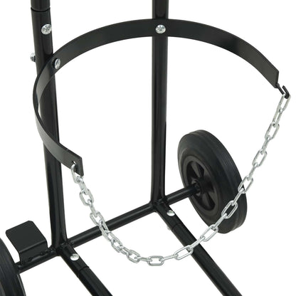 Handwagen Schwarz und Rot 49 x 49 x 101 cm Stahl