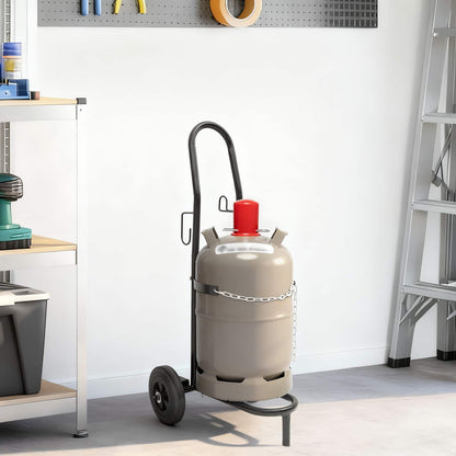 Handwagen Schwarz und Rot 49 x 49 x 101 cm Stahl