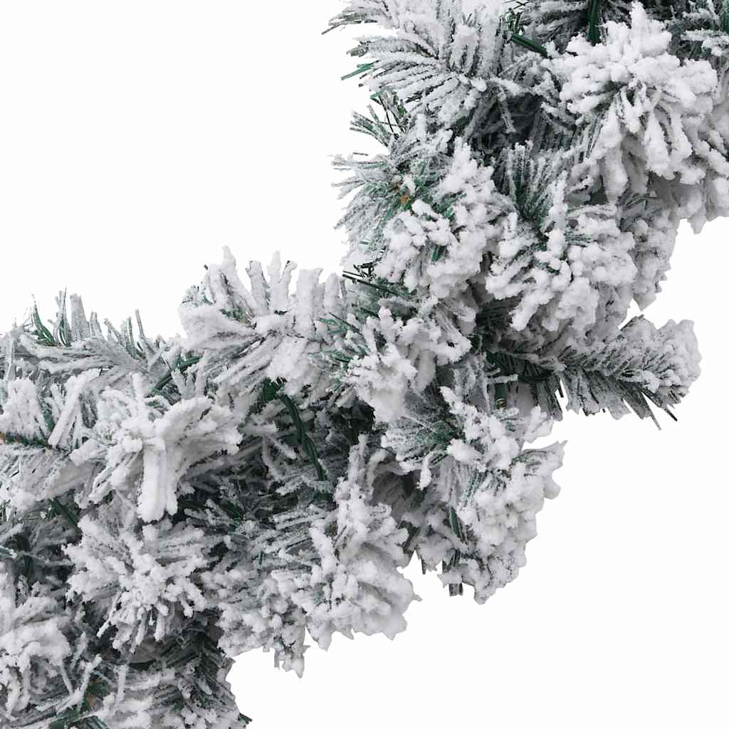 Weihnachtsgirlande mit LED-Lichtern Grün 5 m PVC