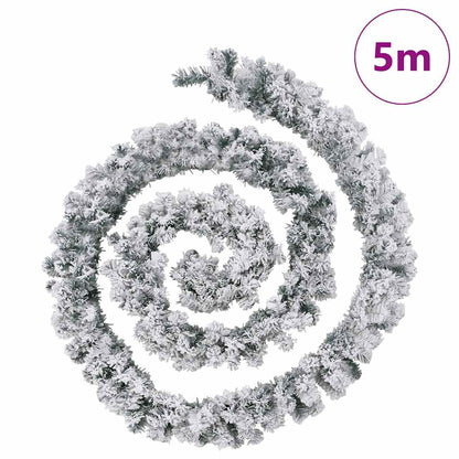 Weihnachtsgirlande mit LED-Lichtern Grün 5 m PVC