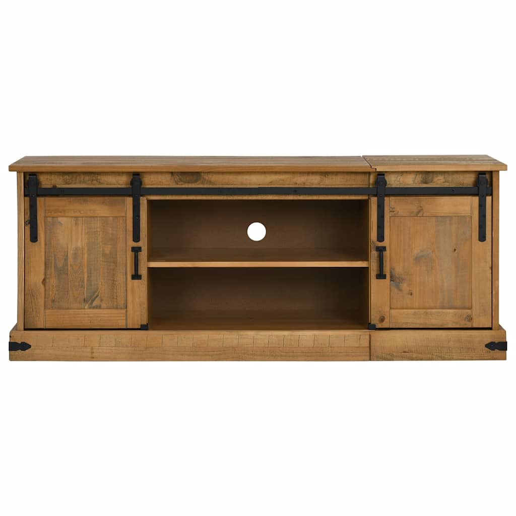 vidaXL TV-Schrank HALDEN 2 Schiebetüren 150x40x60 cm Massivholz