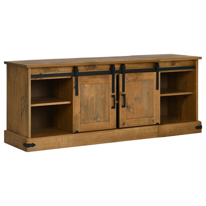 vidaXL TV-Schrank HALDEN 2 Schiebetüren 150x40x60 cm Massivholz