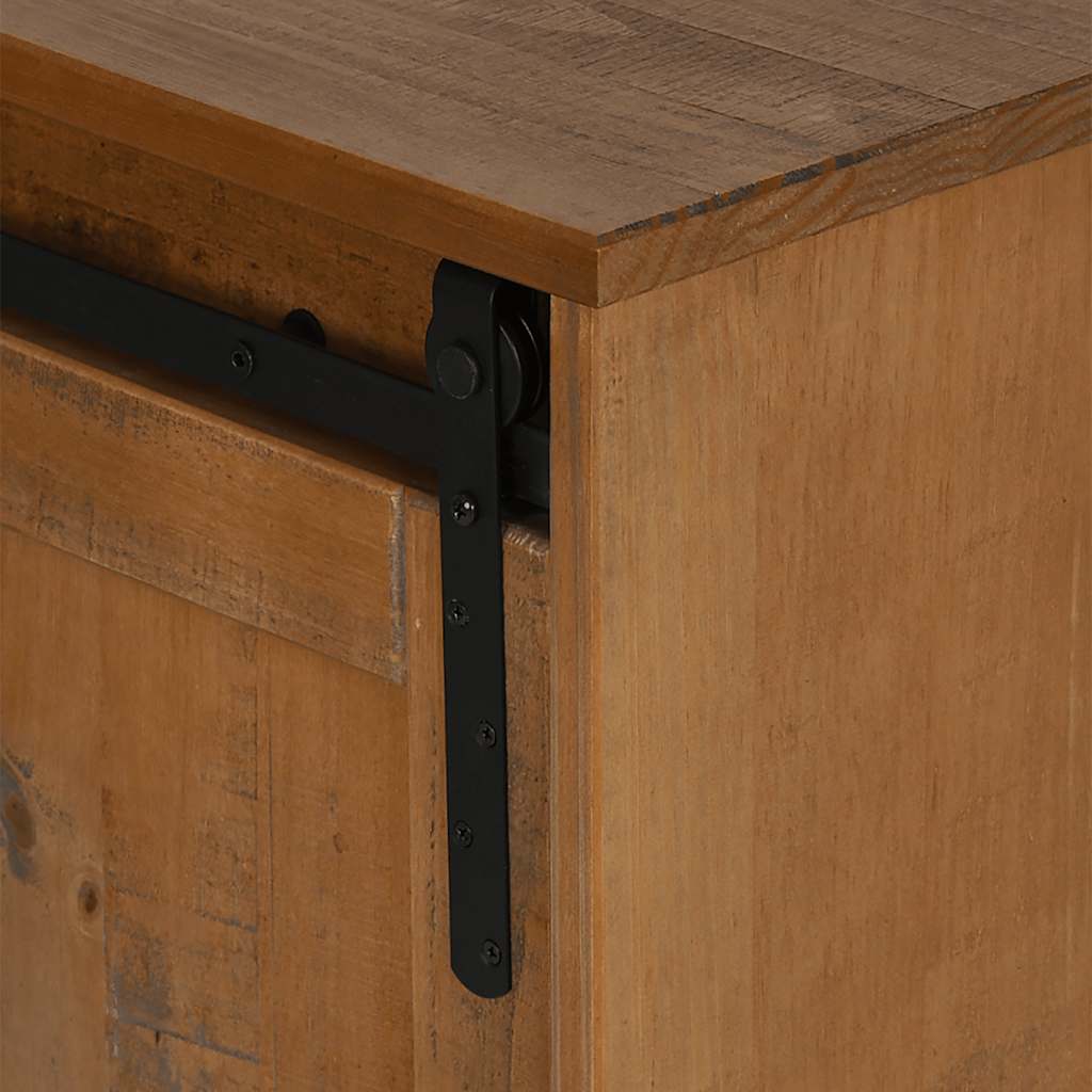 vidaXL TV-Schrank HALDEN 2 Schiebetüren 150x40x60 cm Massivholz