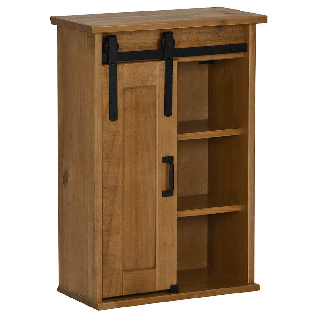 vidaXL Armoire murale HALDEN avec porte coulissante 49x22,5x70 cm pin