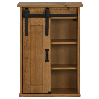 vidaXL Armoire murale HALDEN avec porte coulissante 49x22,5x70 cm pin