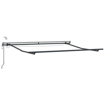 vidaXL Markise Automatisch mit LEDs Weinrot 300x250 cm