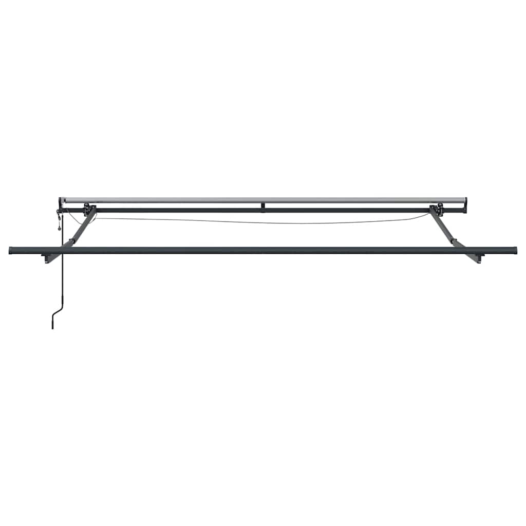 vidaXL Markise Automatisch mit LEDs Weinrot 300x250 cm