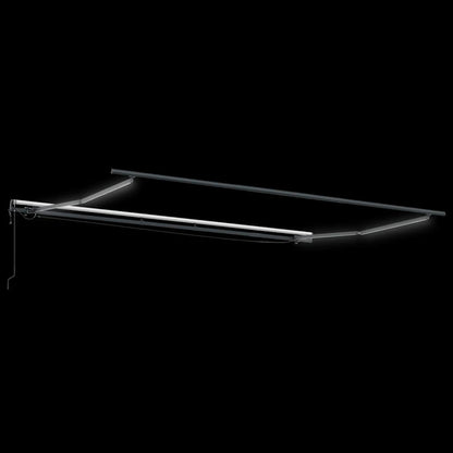 Markise Automatisch mit LEDs Weinrot 400x300 cm