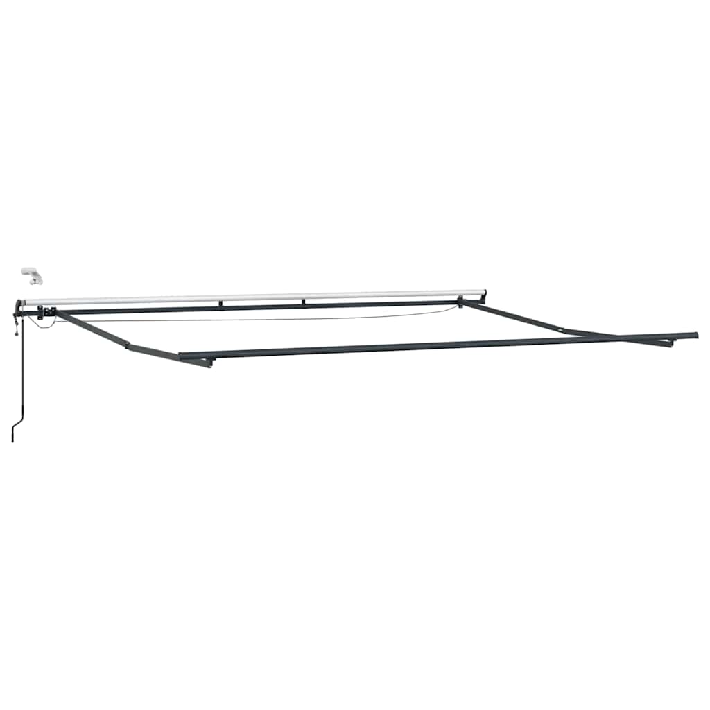 vidaXL Markise Automatisch mit LEDs Weinrot 450x300 cm