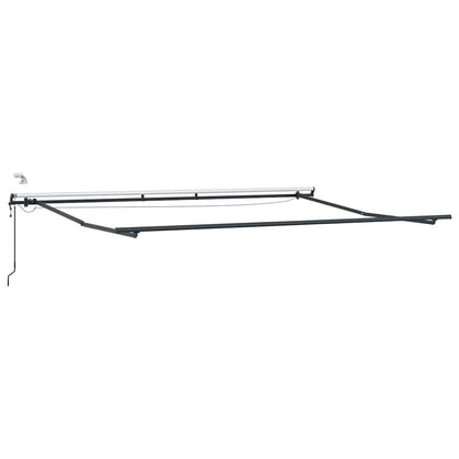 vidaXL Markise Automatisch mit LEDs Weinrot 450x300 cm