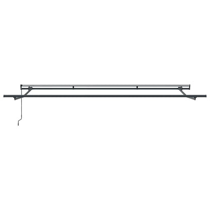 vidaXL Markise Manuell Weinrot 500x300 cm