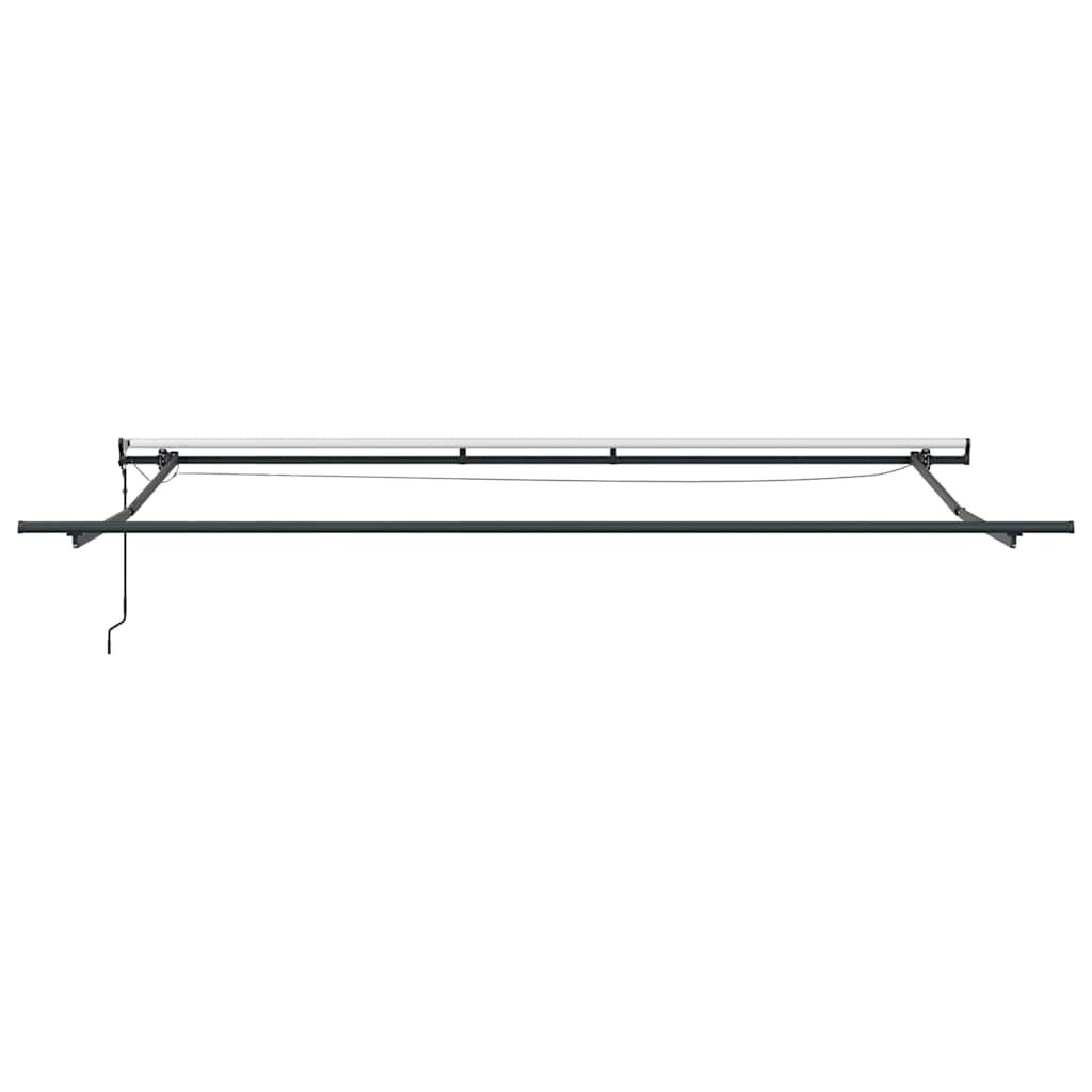 vidaXL Markise Automatisch mit LEDs Weinrot 500x300 cm