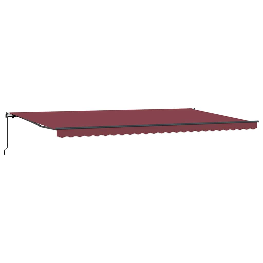 vidaXL Markise Manuell Weinrot 600x300 cm