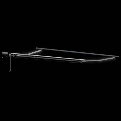 vidaXL Markise Manuell mit LEDs Weinrot 600x300 cm