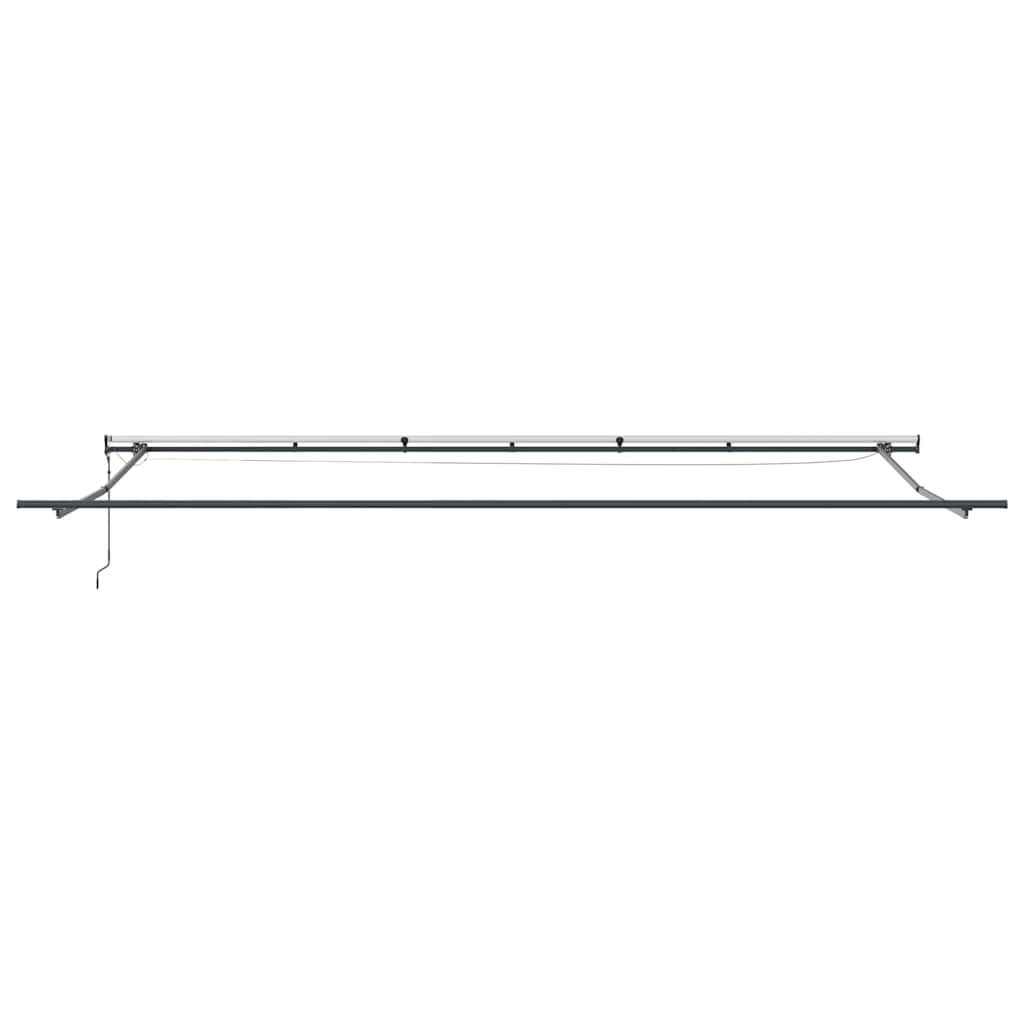 vidaXL Markise Automatisch mit LEDs Weinrot 600x300 cm