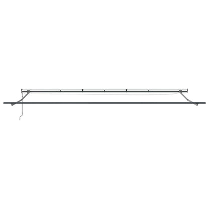 vidaXL Markise Automatisch mit LEDs Weinrot 600x300 cm