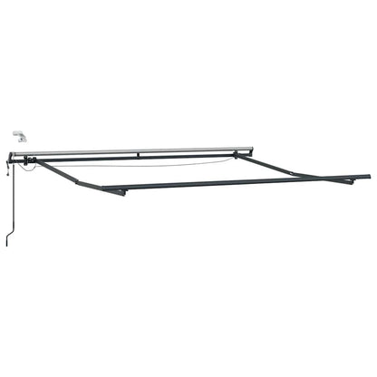 vidaXL Markise Automatisch mit LEDs Braun 300x250 cm