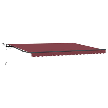 vidaXL Markise Automatisch mit LEDs Braun 450x300 cm