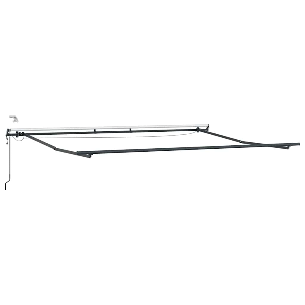 vidaXL Markise Automatisch mit LEDs Braun 450x300 cm