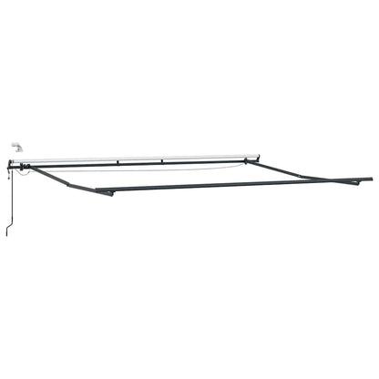 vidaXL Markise Automatisch mit LEDs Braun 500x300 cm