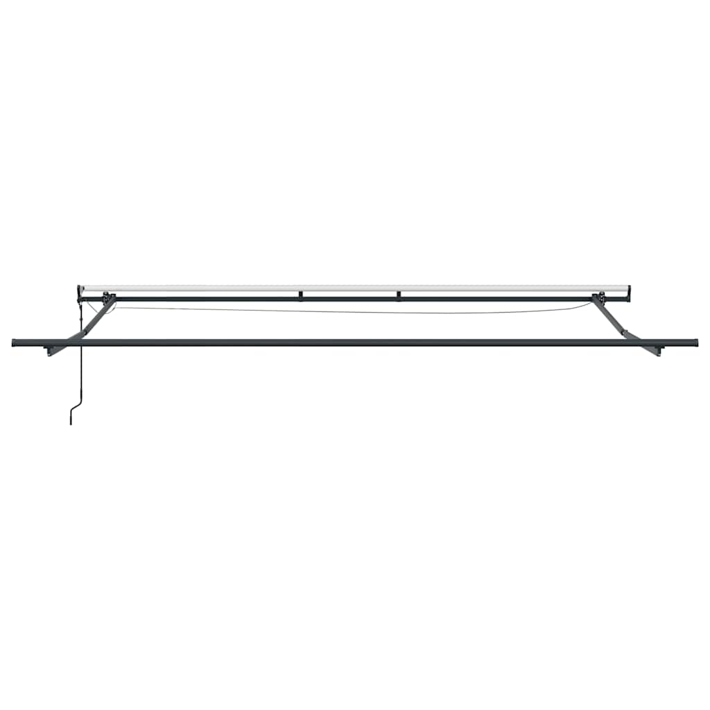 vidaXL Markise Automatisch mit LEDs Braun 500x300 cm