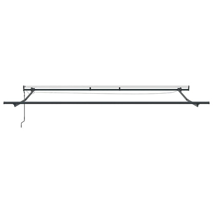 vidaXL Markise Automatisch mit LEDs Braun 500x300 cm