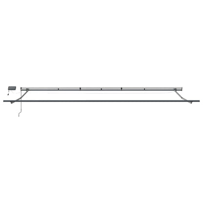 Store banne manuel vidaXL avec LED Marron 600x300 cm