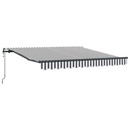 vidaXL Markise Automatisch Anthrazit und Weiß 300x250 cm